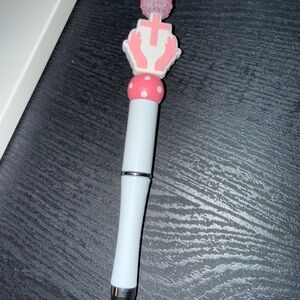 Pink and White praying hands Pen